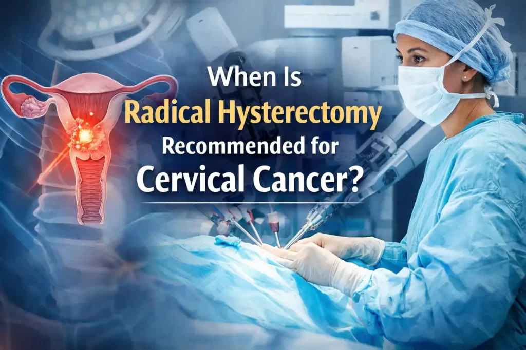 When Is Radical Hysterectomy Recommended for Cervical Cancer?