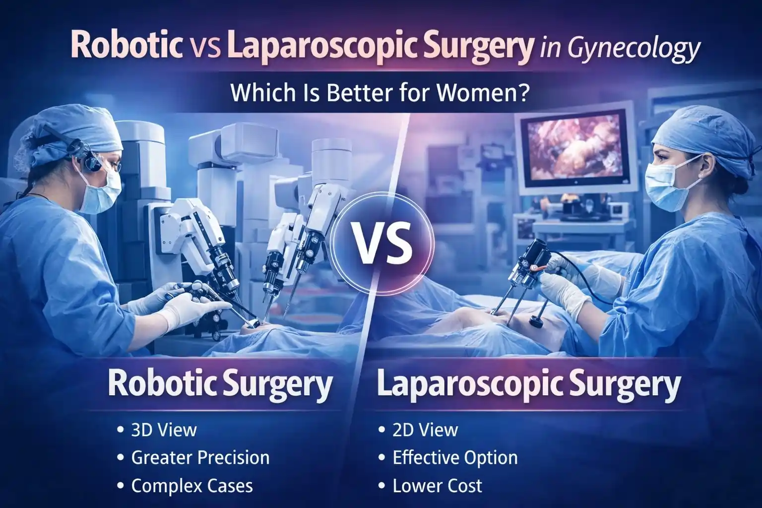 Robotic vs Laparoscopic Surgery in Gynecology