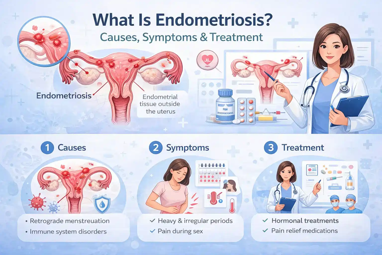 What Is Endometriosis? Causes, Symptoms & Treatment